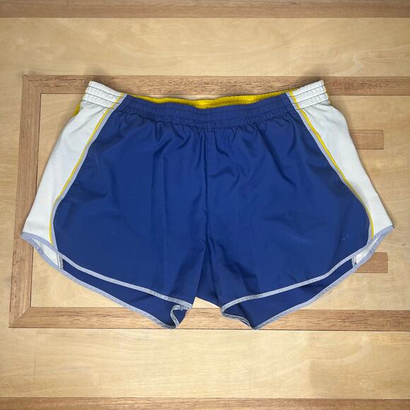 Nike Pants - Nike Women's Dri-Fit Athletic Running Shorts Size Large Blue White Lined Active